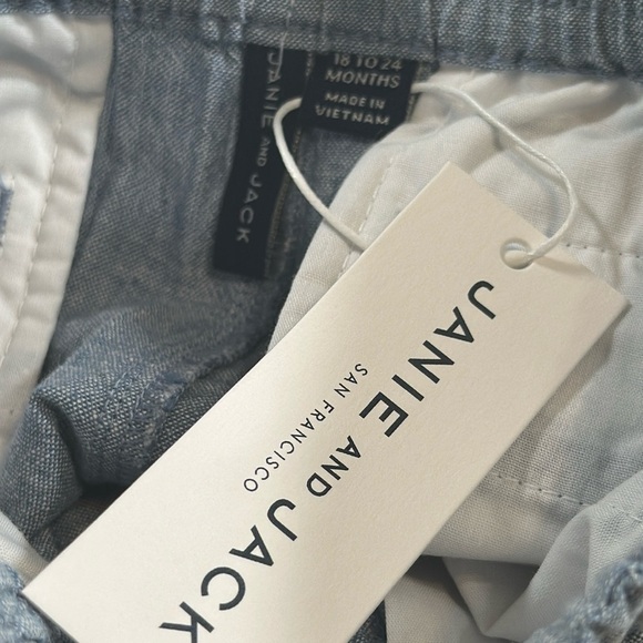 Janie and Jack Embroidered Pineapple Linen Shorts size 18-24 months NEW Hawaiian - Picture 9 of 12